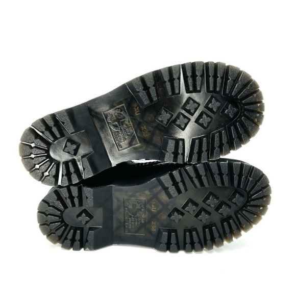 New Dr. Martens Sinclair Lamper Crinkled Black Patent Ankle Boots Size 5 (37) - Picture 6 of 11